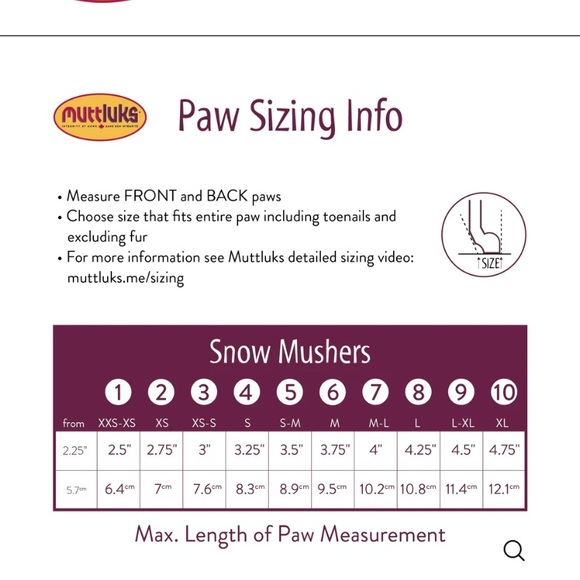 Muttluks Snow Mushers- front paw size 3, back paw size 4 - Picture 3 of 3